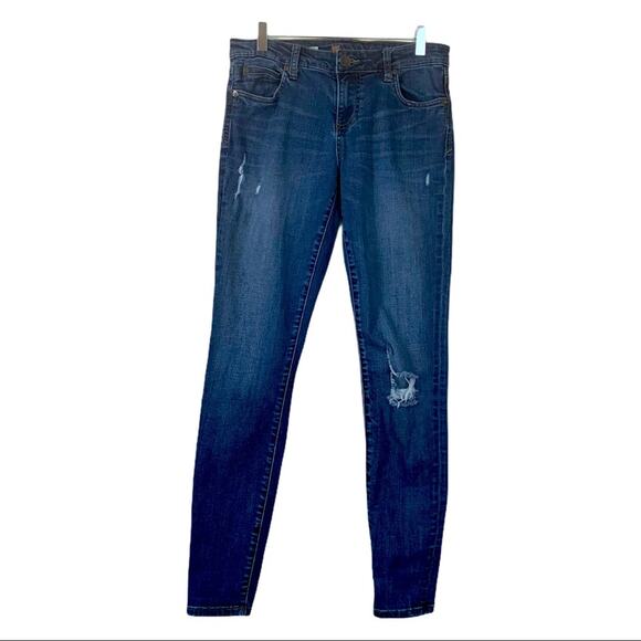 Kut from the Kloth Mia Toothpick Skinny Ankle Mid Rise Jean Women's Size 6 - Picture 1 of 11